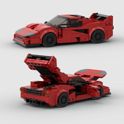 MOC Carro Esportivo de Corrida Veículo Cidade Speed Racer Modelo Técnico Blocos de Construção Tijolos Supercarro F1 Brinquedos Infantis Presentes para Meninos NSX