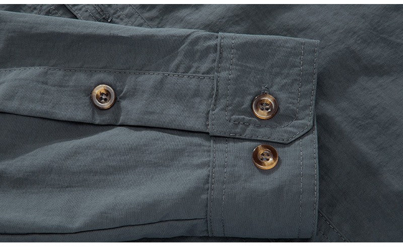 Hot Sale 6Xl Top Quality Tactical Shirts Men Outdoor Combat Multi Pocket Quick Dry Cargo Camping Long Sleeved Shirts