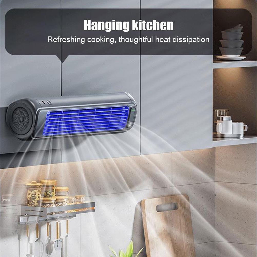 Ventilador de parede, de 3 velocidades, para cozinha de verão, portátil, resfriador, ventilador de ar condicionado ultra, montado, refrigerador silencioso