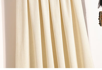 2025 Plus Size Pleated Skirts Solid Versatile Medium Length Skirt A-Line Maxi Gown Cover Autumn Winter New Half-length Skirt