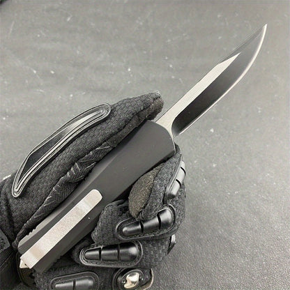 Canivete Dobrável de Bolso All Black A07 Multiferramenta de Sobrevivência para Atividades ao Ar Livre Portátil para Caça Autodefesa Tática Faca de Mão EDC