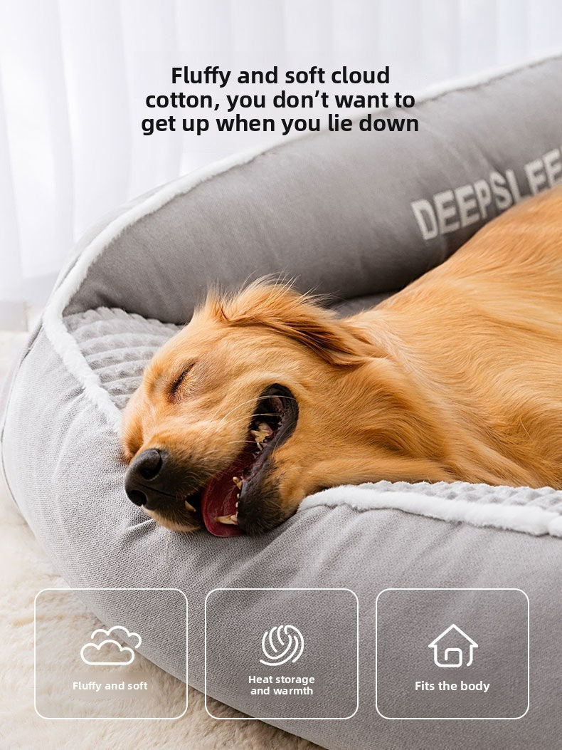 Nova Cama para Gatos Cama para Cães Canil Antiderrapante Inverno Quente Canil Pequeno para Cães Dormir Removível Lavável Almofada Macia para Filhotes Suprimentos para Gatos
