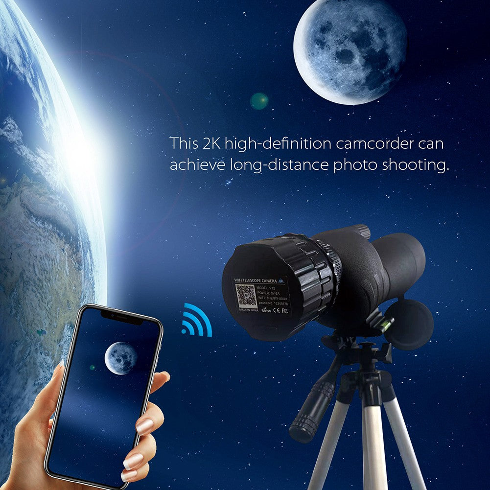 Ocular Eletrônica HD Wi-Fi de 4 Milhões de Pixels para Telescópio Óptico de 25mm-50mm e Câmera de Ocular Eletrônica de Microscópio