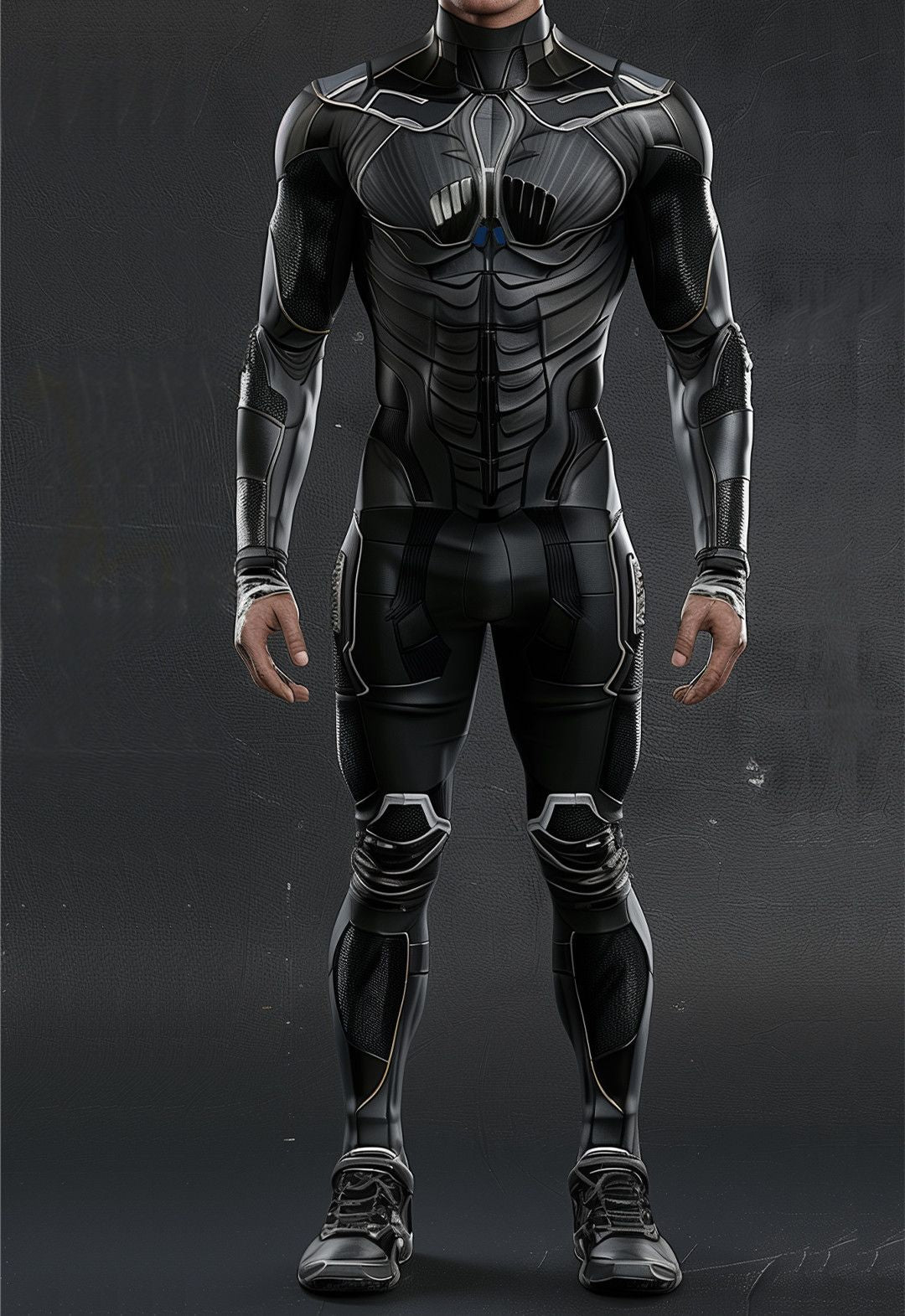 Halloween Cyberpunk Future Mechanical Armor Jumpsuit Warrior Cosplay Bodysuit Steampunk Costume Party Performance Men Zentai