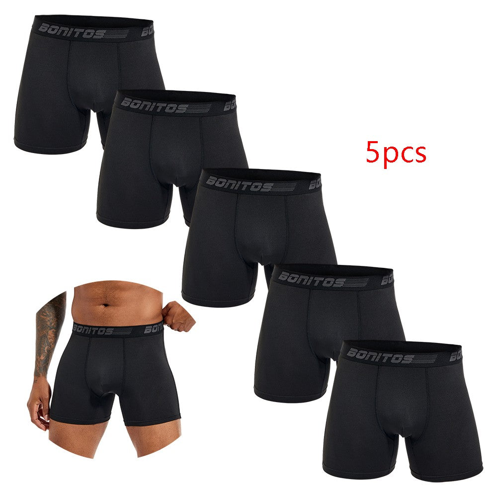 5pcs Pack 2025 Men Panties Polyester Underwear Male Brand Boxer And Underpants For Homme Lot Luxury Set Sexy Shorts Gift Slip