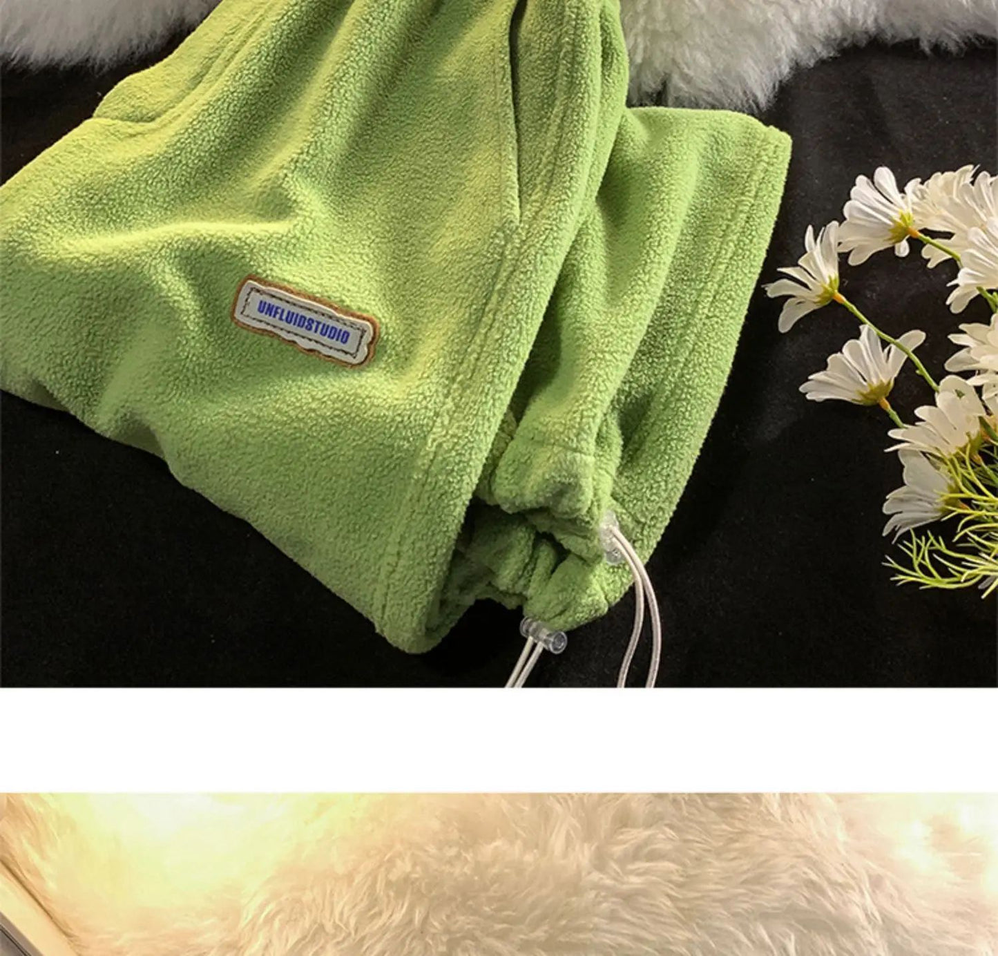 Lamb Velvet Thickened Fleece Women's Casual Pants Autumn Winter Warm Outdoor Wear Loose Fit Sports Trousers