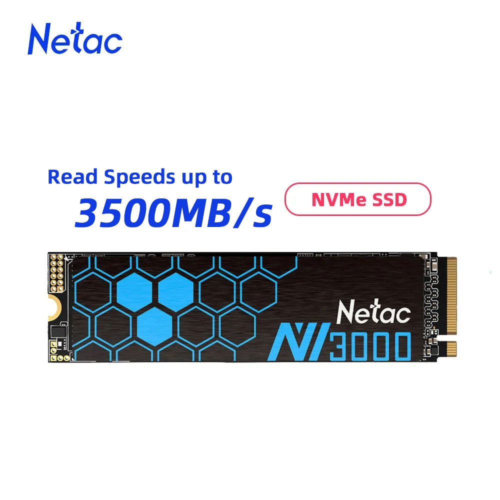 SSD Netac NVME M2 250GB 500GB SSD 1TB 2TB PCIe3.0 NVME M.2 2280 Disco Rígido Interno de Estado Sólido para Notebook Desktop