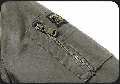 New Fashion Men Fleece Warm Bomber Jackets Winter Parkas Quality Male Cotton Multi-pockets Cargo Jackets Outdoor Tooling Coats 5