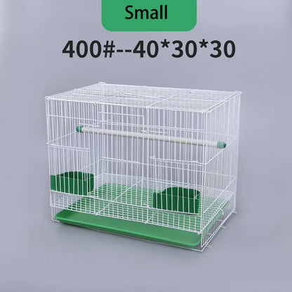 Gaiola para pássaros grande dobrável papagaio canários visualização reprodução antiferrugem metal pet gaiola ninho decoração com bandeja alimentador suporte de brincar viga