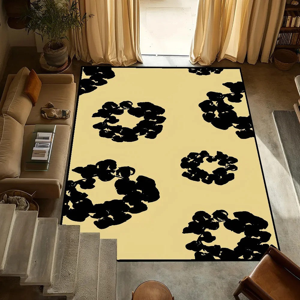 MINISO small T-Tears carpet Anti-Slip Kitchen Bedroom fashion D-Denim Handmade Tufted Rug Luxury Living Room Entrance Decoration