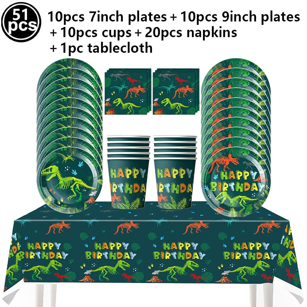 Dinosaur Party Decor 32inch Dinosaur Number Balloons 1-3 Year Olds Kid Birthday Baby Shower Matte Cartoon Foil Balloon Decors