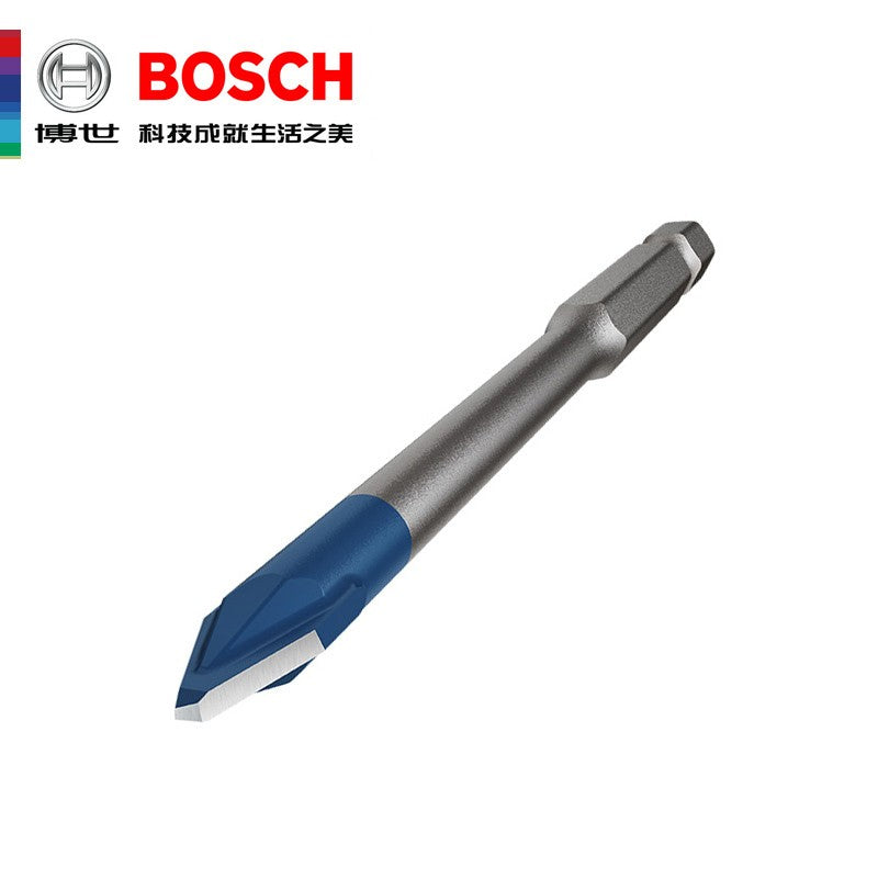 Brocas BOSCH Hex-9 Hard Ceramic EXPERT para Cerâmica Flecha Azul Pequena Acessórios para Ferramentas Elétricas para Furar Pisos de Mármore e Azulejos Vitrificados