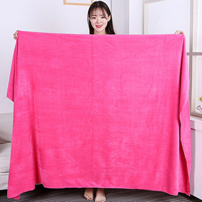 100X200cmMicrofiber Bath Towel ,  Extra Absorbent, Fast Drying, Multipurpose for Swimming, Fitness, Sports, Yoga, Grey