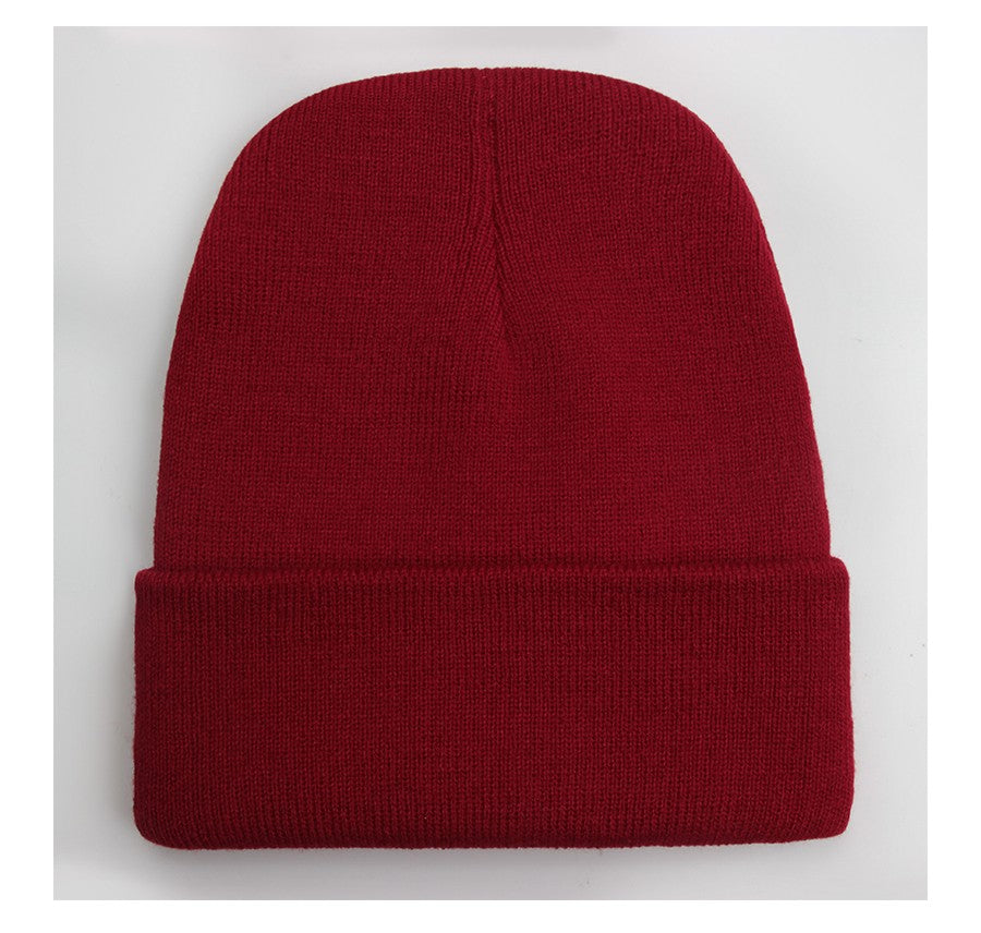 Touca Sólida Unissex Outono Inverno, Mistura de Lã, Macia e Quente, Boné de Tricô Masculino Feminino, Gorro, Toucas de Esqui, 24 Cores