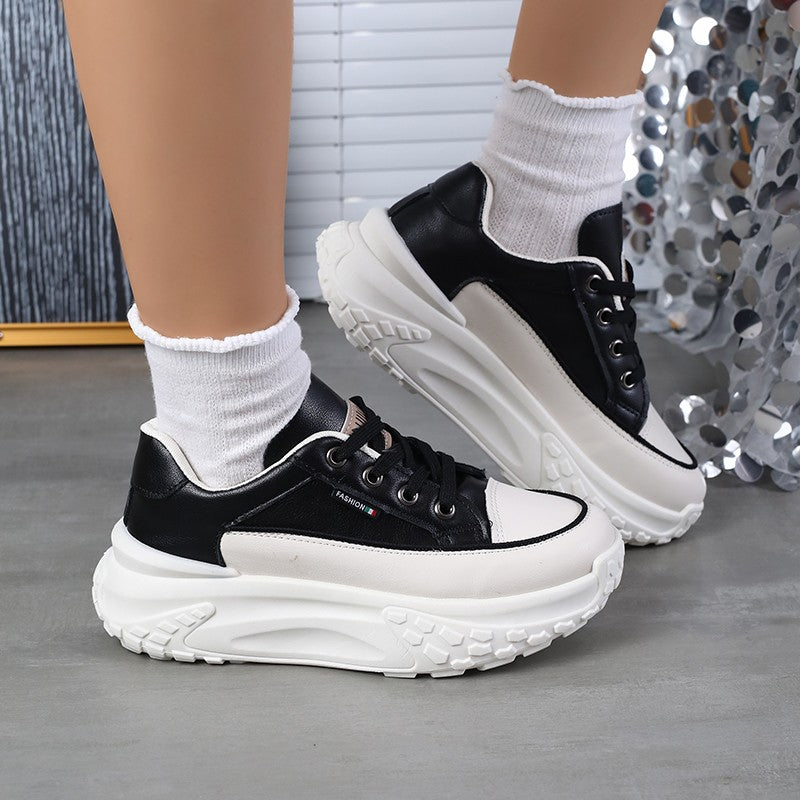 2025 Autumn Winter New Women's Platform Dad Shoes - Versatile Casual Shoes Women's Height Increasing Breathable Sneakers