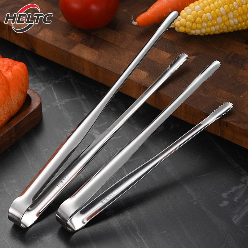304 Stainless Steel Barbecue Clip Grill Tongs Meat Food Clip Cooking Utensils BBQ Baking Kitchen Accessories Camping Supplies