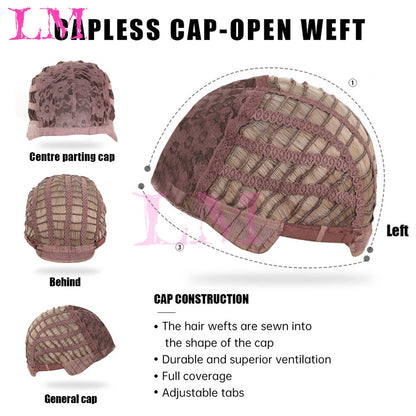 LM? Peruca de cosplay branca ombre de ondas corporais longas, perucas sintéticas resistentes ao calor, perucas Lolita naturais de parte média para mulheresW