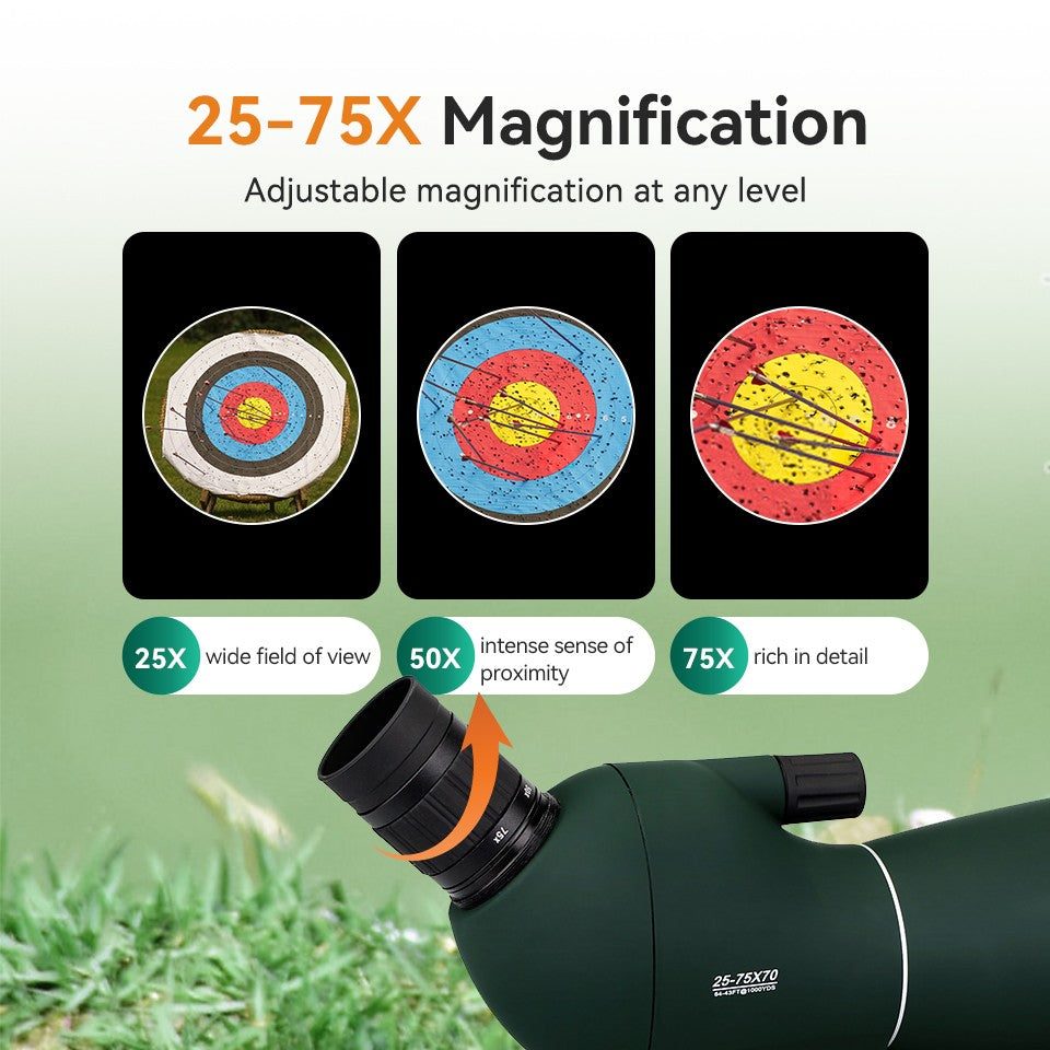 SVBONY 50/60/70/80 Luneta Telescópio Potente com Zoom À Prova D'água Longo Alcance Prisma PORRO para Equipamento de Acampamento de Tiro