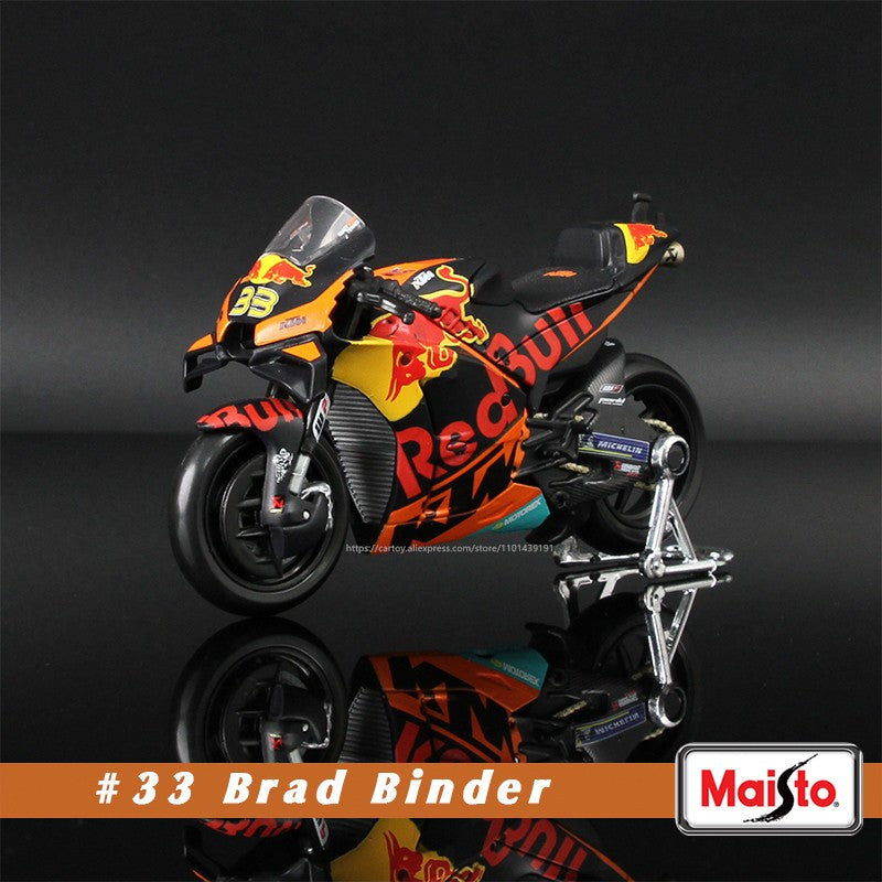 Maisto 1:18 2023 GASGAS Tech3 37#Augusto Fernandez 44#Pol Espargaro Moto GP modelo de motocicleta de liga leve para coleção de brinquedos de presente