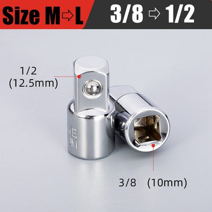 Chave Catraca Telescópica Soquete para Reparação Automotiva, Conjunto de Catraca com Cabeça Ajustável, Chave de Liberação Rápida de 72 Dentes, Ferramenta Manual