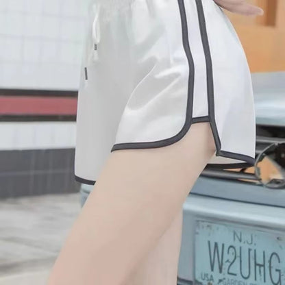 Elastic Shorts for Women Loose Fitting Quick Drying Summer Thin Running Fitness Leisure and Anti External Wear