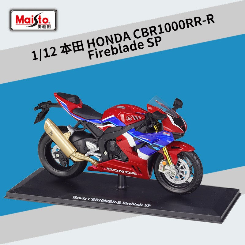 Maisto 1:12 Honda Cbr1000rr-r Cbr1000rr 1000 rr Fireblade Sp Simulação de Carro de Corrida Modelo de Moto de Liga Com Base Brinquedos e Presentes