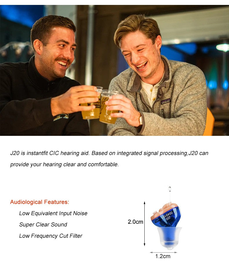 Hearing Aids Mini Invisible Hearing Sound Amplifier Audifonos J20 Portable Best Mini Adjustable Device Hearing Aid