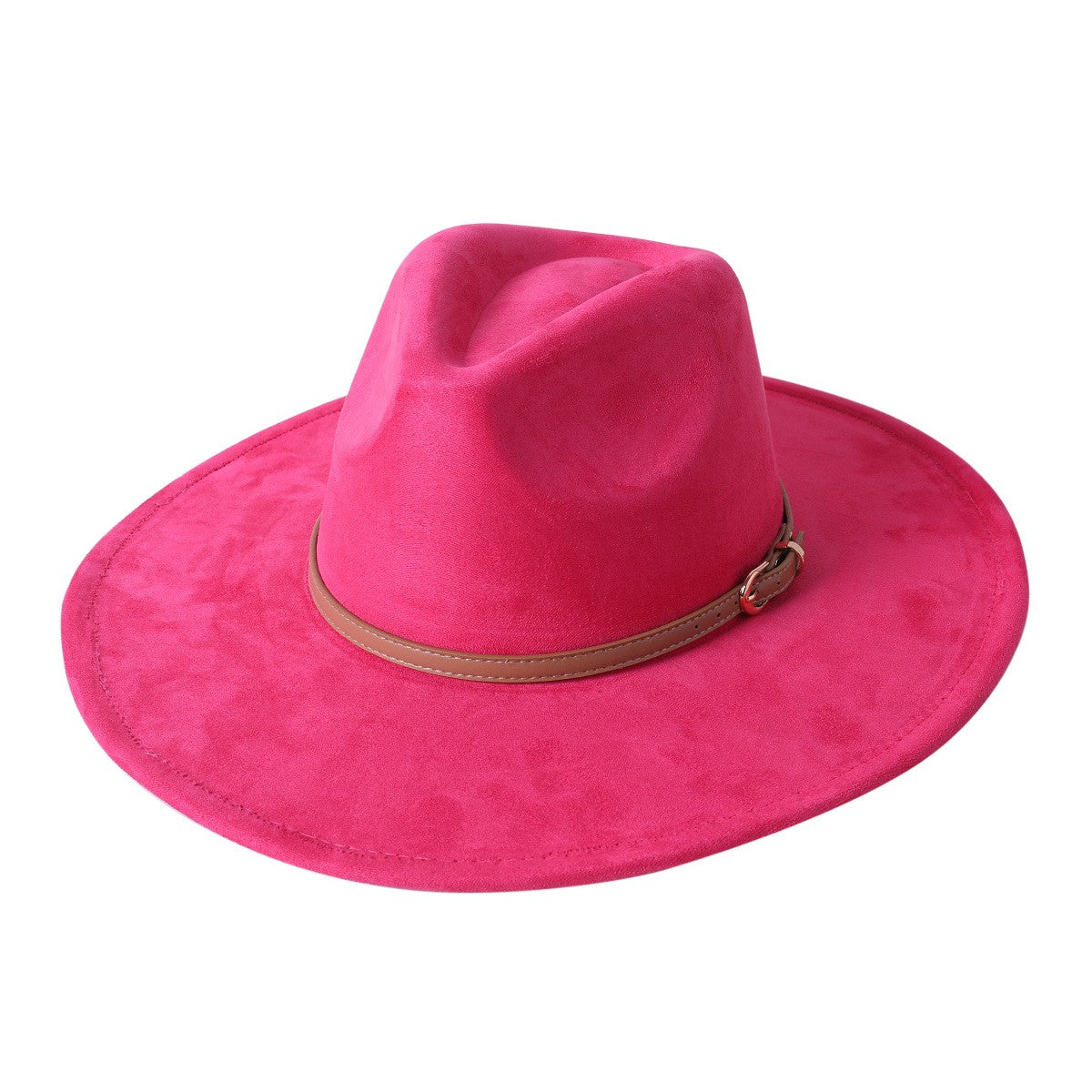 Chapéu fedora de aba larga com cinto de camurça vegana em formato de coração para homens e mulheres chapéu jazz de feltro chapéu feminino clássico