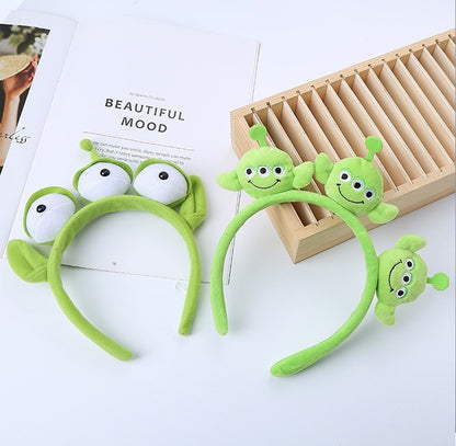 Disney Pixar Toy Story Alien Plush Headband Anime Figura Cosplay Acessórios de Cabelo Alienígena Argola de Cabelo Tiara Desenho Animado Presente Infantil