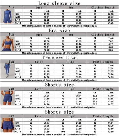 Yoga Suit 2PCS Sports Set Women Gym Set Women Tracksuit Running Workout Zipper Long Sleeve Shorts Yoga Clothing Athletic Wear