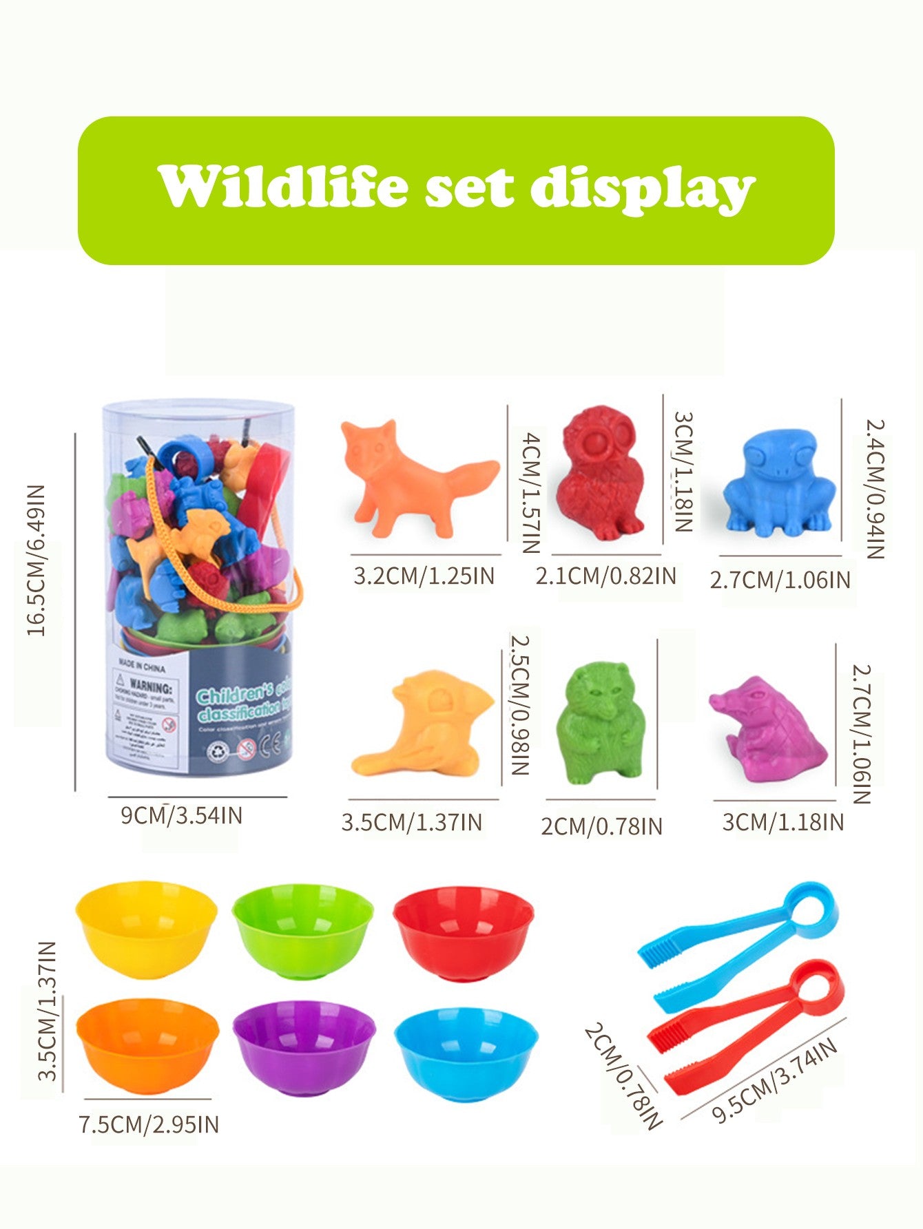Animal series children's early education enlightenment counting toys teaching aids family cognitive classification toys