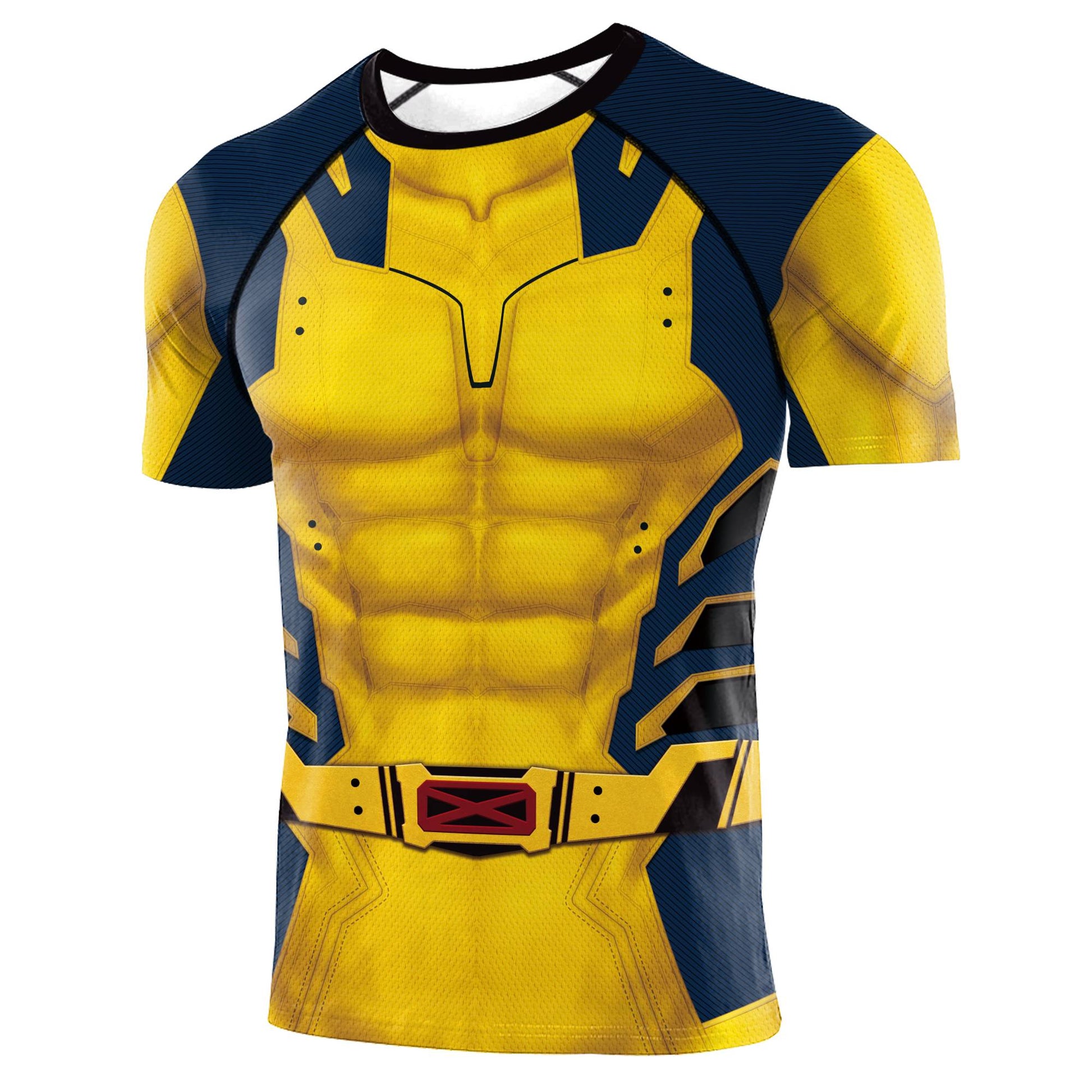 Halloween T-Shirt Red Shirt Men Tanks Halloween Cosplay Costume Hero Long Sleeved Tees Tanks Men Top Carnival Party Outfit