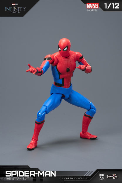 Blokees Original Homem-Aranha Venom Versão HQ 15.5CM 1/12 STARK SUIT Clássico Figura de Ação Montada Coleção Brinquedo Presente