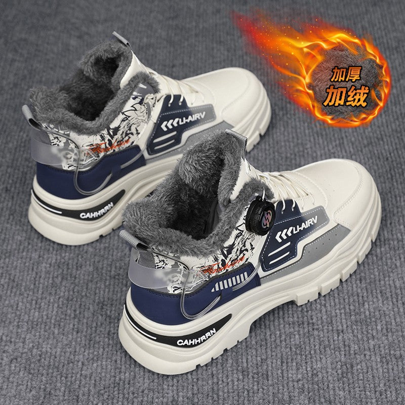 A new trend of thick, comfortable and casual high-top boots for men's outdoor sports in the autumn of 2025