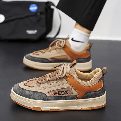 Bread Shoes for Men Trendy Board Shoes Niche Design Breathable Retro Chunky Sneakers Luxury Designer Male Casual Vulcanize Shoe