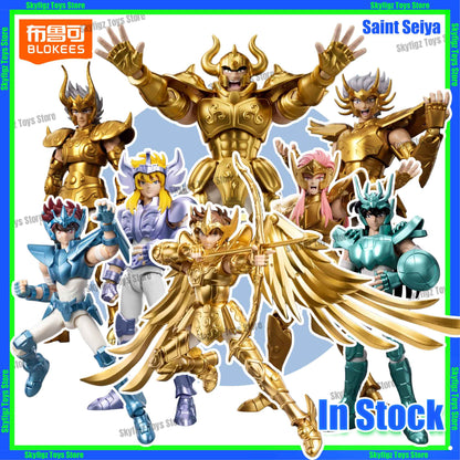 BLOKEES Saint Seiya Segunda Edição Touro Dragão Capricórnio Sagitário Boneco de Ação Anime Brinquedos Presente de Natal Em Estoque