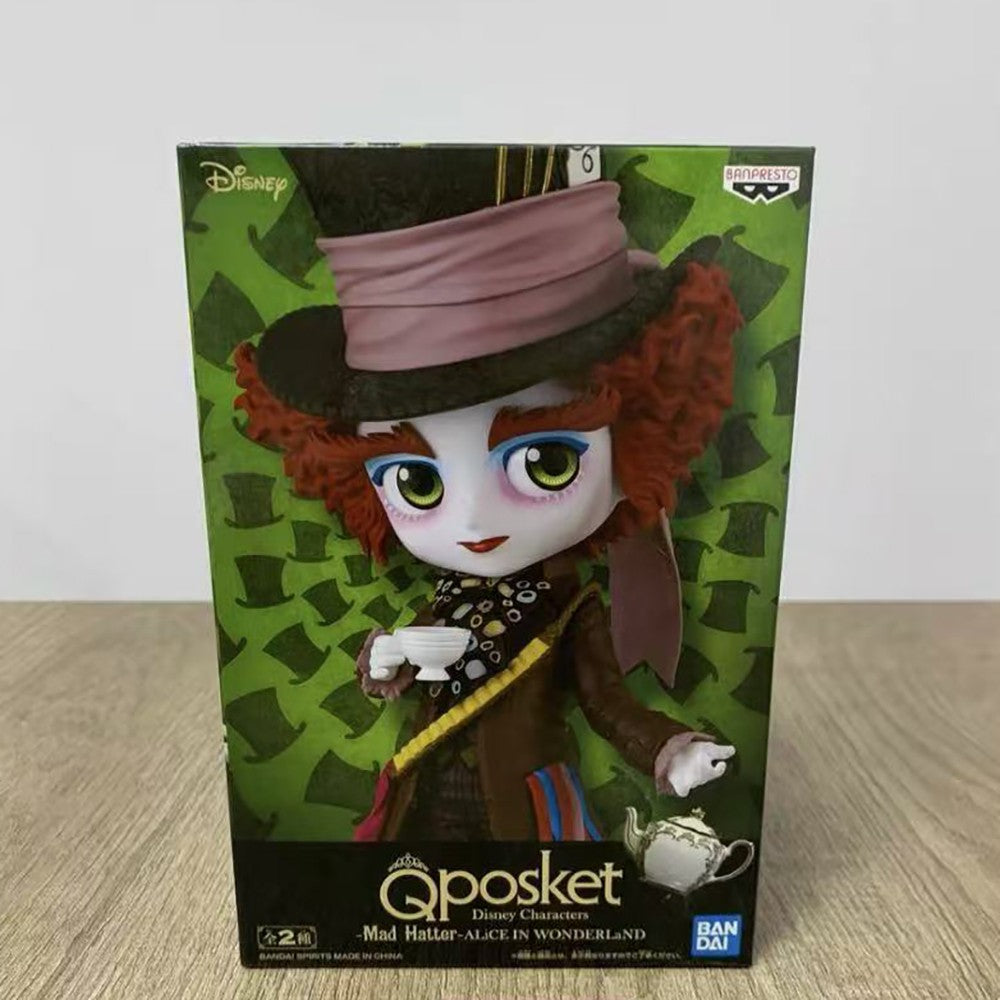 100% Original em Estoque Bandai Spirits Banpresto Q Posket Q Posket Personagens Disney Alice no País das Maravilhas (2010) Modelo Chapeleiro Maluco