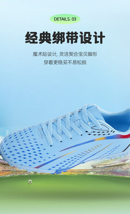 Men Indoor Football Field Boots Fast Non-Slip Football Shoes Training TF Soccer Shoes Society Cleats Sneaker Professional Unisex