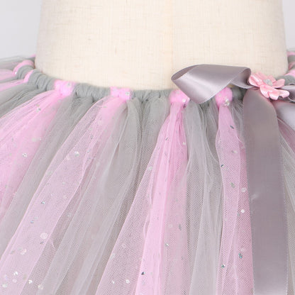 Elephant Tutu Skirt for Baby Girls Carnival Party Animal Dress Up Outfit Halloween Elephant Costume for  Fluffy Tulle Skirts