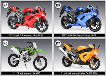 Maisto 1:12 Yamaha YZ450F Veículos Fundidos Colecionáveis Hobbies Motocicleta Modelo Brinquedos