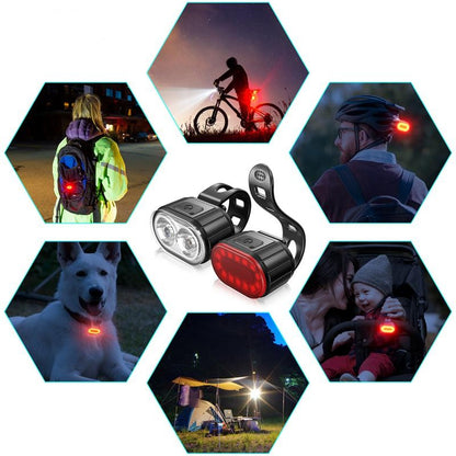 BUCKLOS Bike Lighting Front and Rear Lights Bicycle Lamp Led Cycling Light Bike Flashlight for Bicycle Front Taillight Lantern