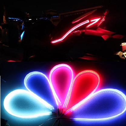 2Pcs Motorcycle LED DRL Daytime Running Lights Tail Light Strip Flowing Waterproof Turn Signal Lamp Auto Car Style Accessories
