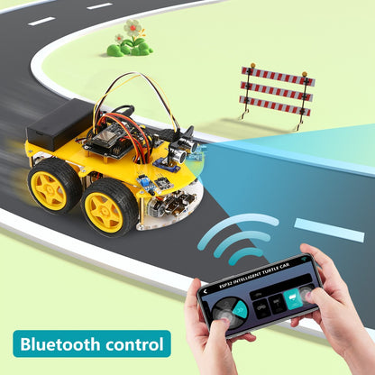 ESP32 Smart Robot Car Kit Carro de Controle Remoto para Projeto de Programação Arduino Kit de Codificação Científica de Educação STEM