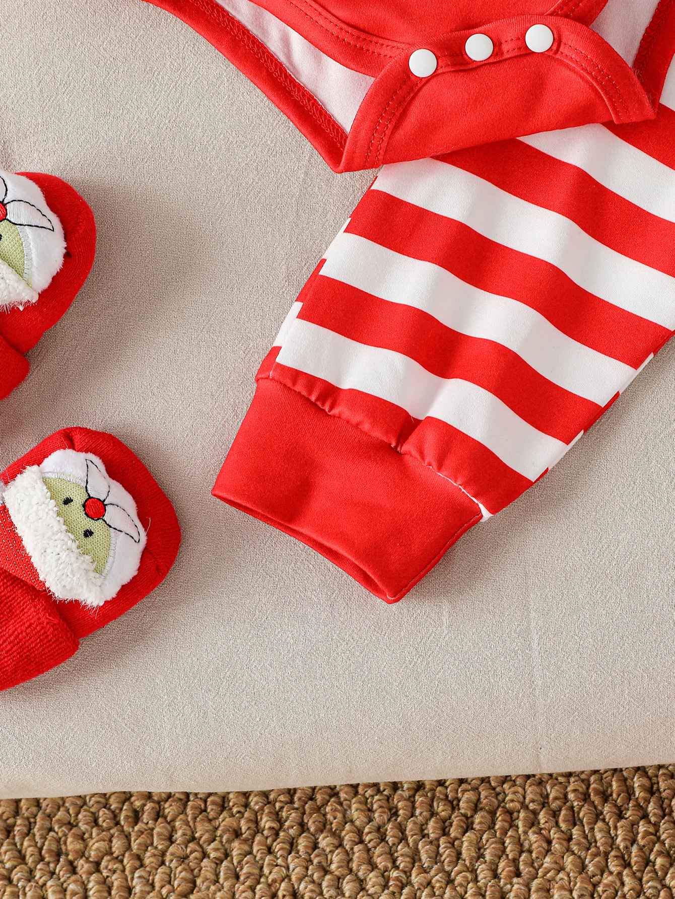 3Pcs My First Christmas Long Sleeve Baby Boys Girl Clothes Sets Newborn Clothing Toddler Autumn Unisex Suits Cute Clothes+Hat