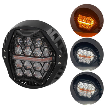Para Harley Davidson Dyna Switchback Motocicleta Farol de Led 7 Polegadas Alto/Baixo Feixe de Luz de Rodagem Diurna de Substituição