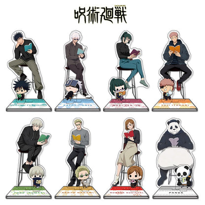 Anime Jujutsu Kaisen Acrylic Stand Gojo Satoru Figures Miniatures Manga Figurines Garage Kits Model Toys GK Ornaments Decoration