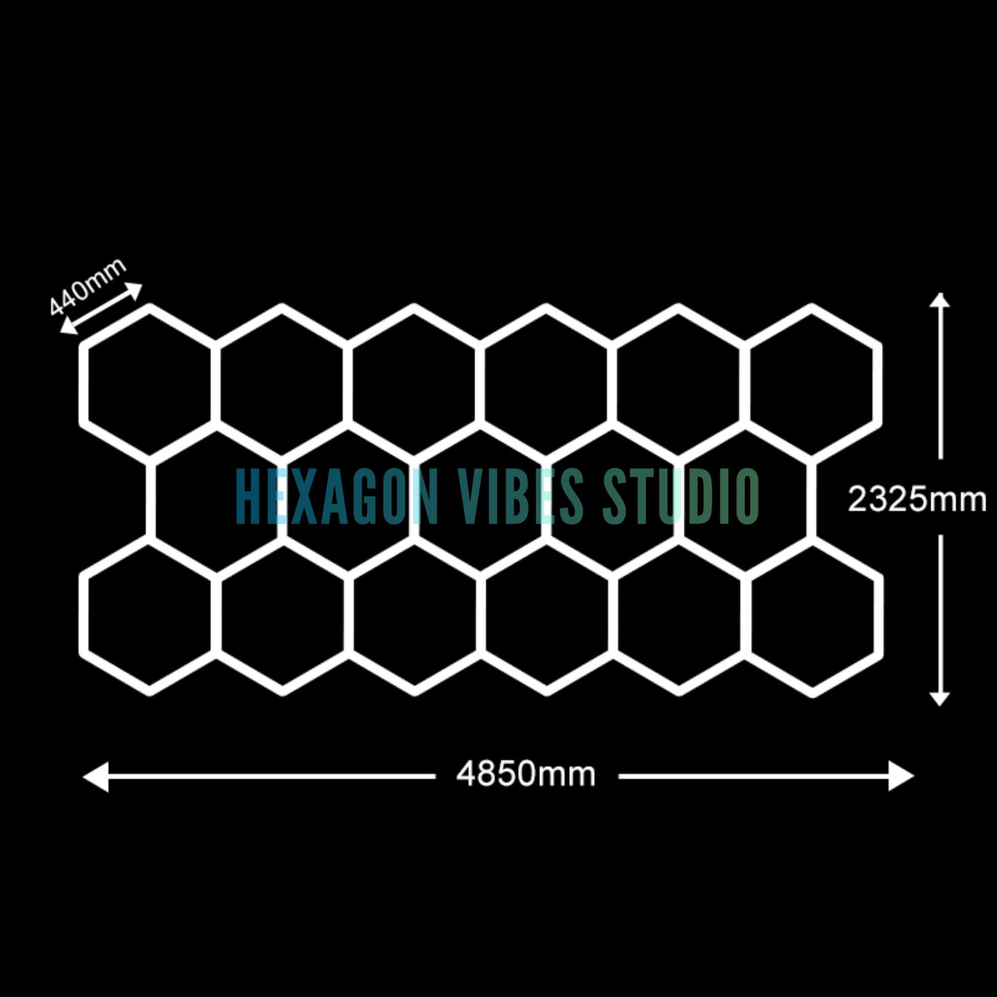 Garage Hexagon LED Light 50000H 6500K Ultra Bright for Home Gym Barbershop Car Detailing Bar Basement Workshop Ceiling Lighting