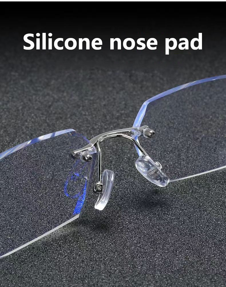 Finished Frameless Myopia Glasses For Men And Women With Ultra-light Edge Cutting Glasses Frame Myopia Glasses XTP191