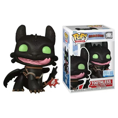 Bonecos de Ação Funko Pop Desdentado Como Treinar Seu Dragão, Figura de Anime, Decoração Colecionável, Modelo de Edição Limitada, Brinquedos, Presentes