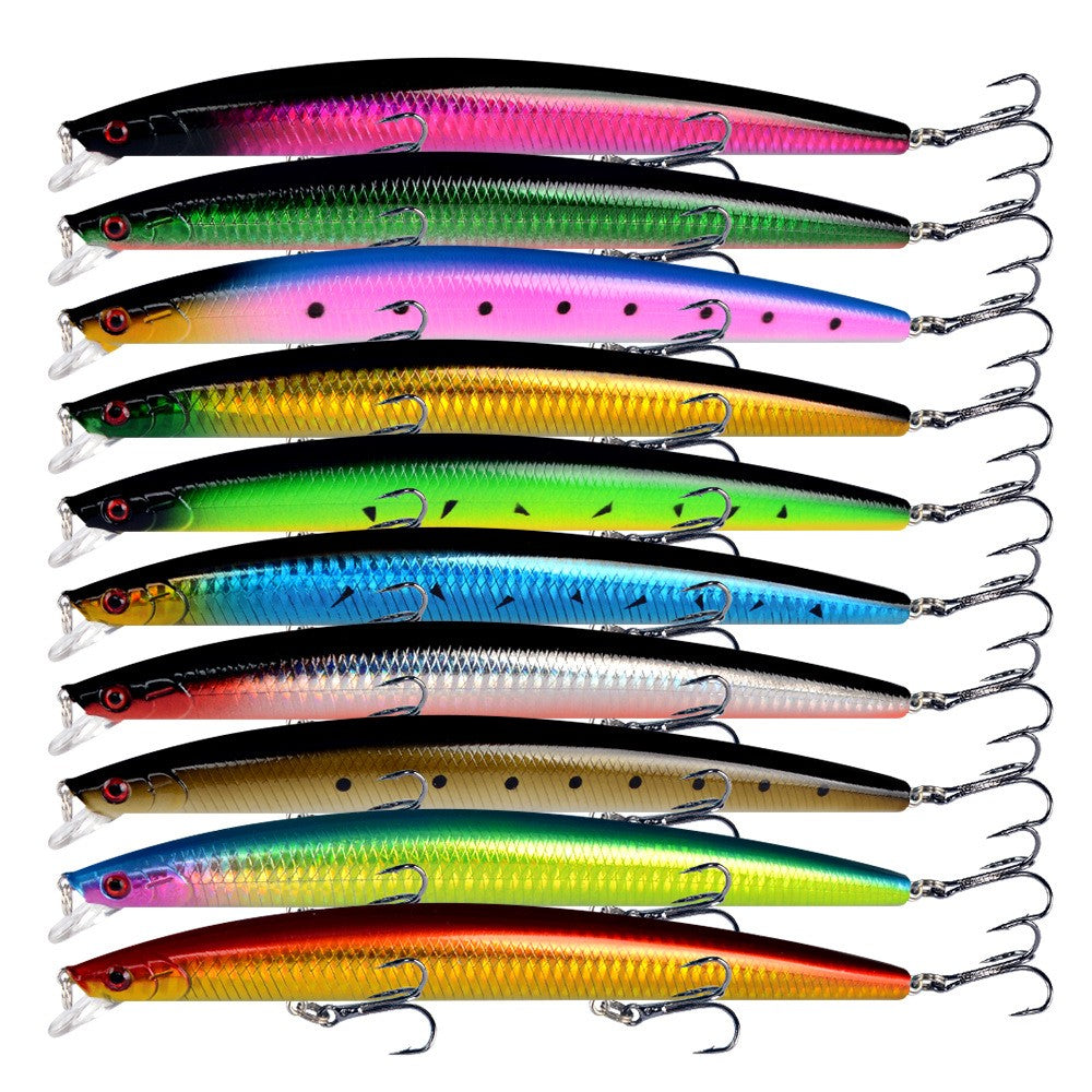 1pcs 18cm 24g Minnow Fishing Lure Laser Hard Artificial Bait Plastic Big Fake Fish Lures Sea Fishing Bait Crankbait Wobblers